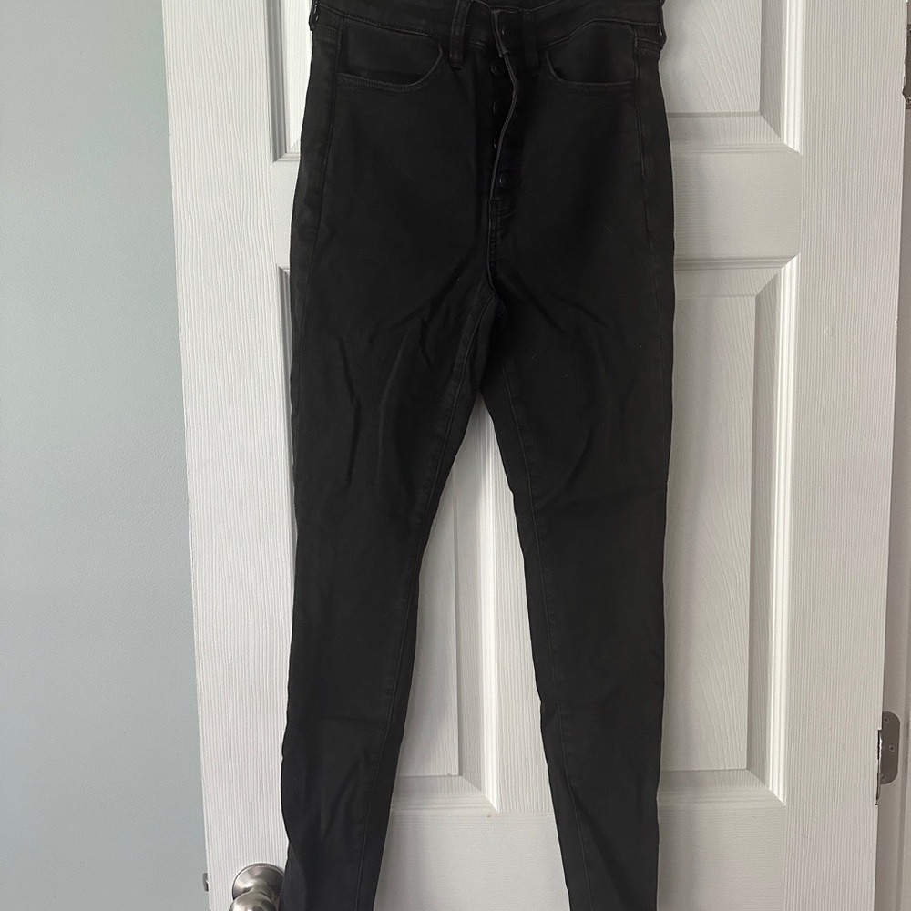 AE super hi-rise Black Jeggings